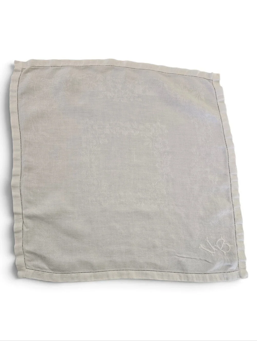 Monogrammed White Cloth Napkins